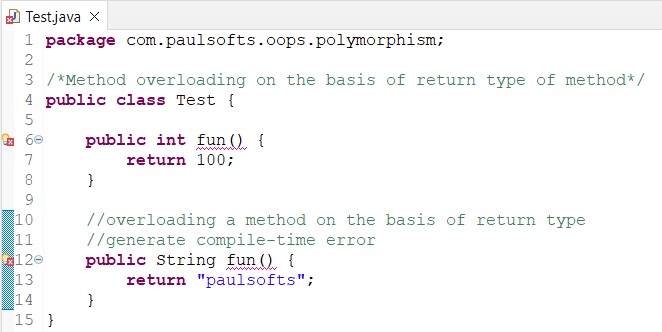 Polymorphism - Method Overloading